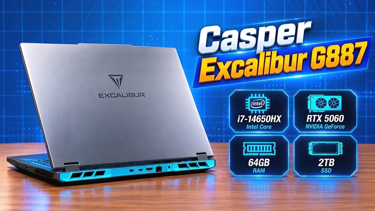 17,3" RTX 5060 Gaming Laptop: Casper Excalibur G887 Performans İncelemesi