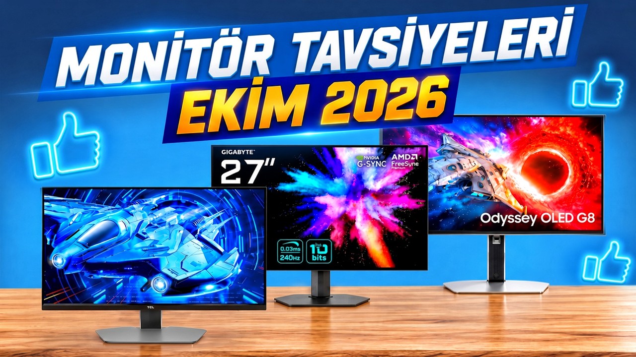 2026 Ekim'de En İyi Monitör Seçimi: FHD, QHD, UHD ve OLED Tavsiyeleri
