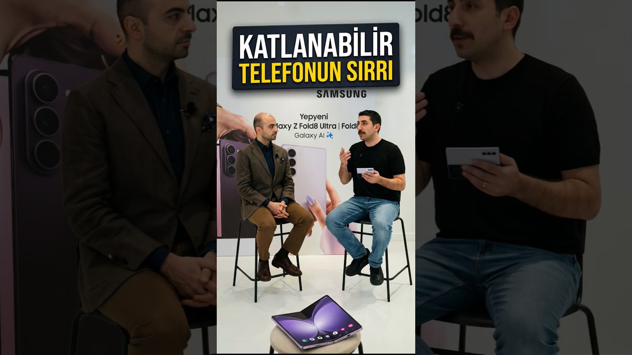 🤔 Katlanabilir telefonların arkasında nasıl bir mühendislik var? #Reklam#SamsungTürkiye#GalaxyZFold8