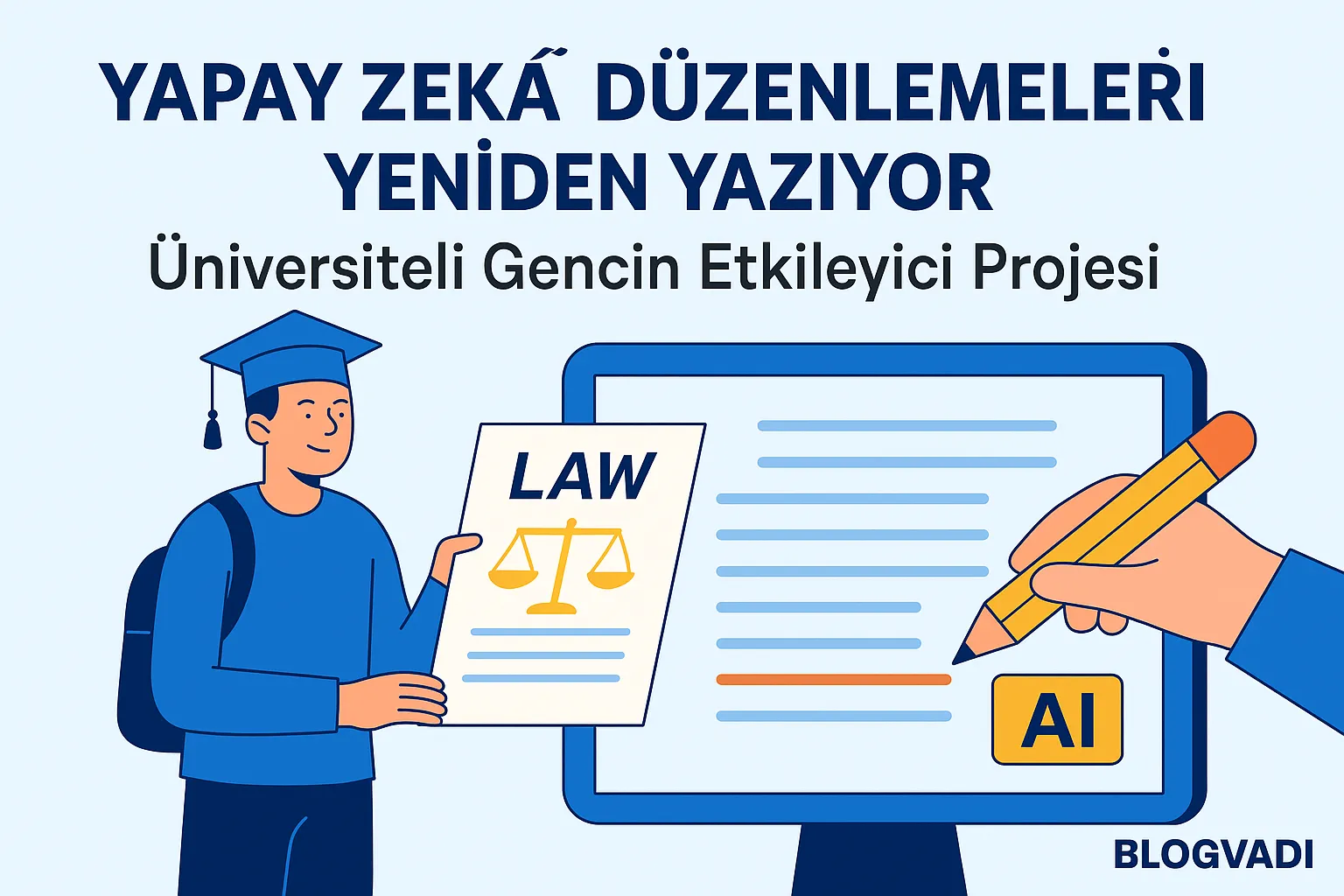 Yapay Zekâ Düzenlemeleri Yeniden Yazıyor: Üniversiteli Gencin Etkileyici Projesi | Blogvadi
