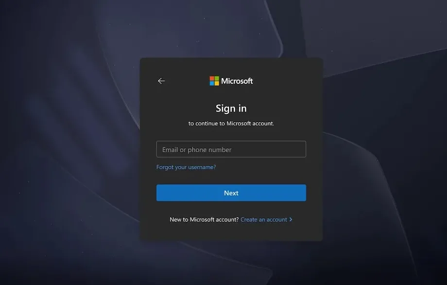 Microsoft, Oturum Açma Ekranını Yeniliyor: İşte Karanlık Mod ve Yeni Tasarım