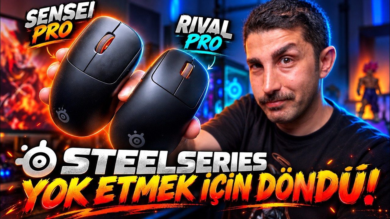 SteelSeries Rival Pro vs Sensei Pro: 6 GHz, 3955 Sensörü!